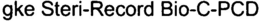 GKE STERI-RECORD BIO-C-PCD trademark