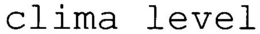 CLIMA LEVEL trademark