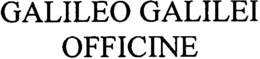 GALILEO GALILEI OFFICINE trademark