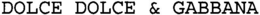 DOLCE DOLCE & GABBANA trademark