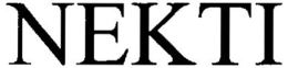 NEKTI trademark
