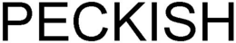 PECKISH trademark