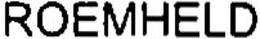 ROEMHELD trademark