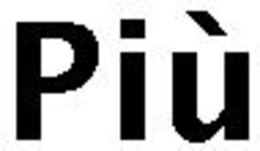 PIÙ trademark
