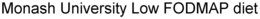 MONASH UNIVERSITY LOW FODMAP DIET trademark