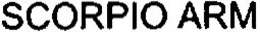 SCORPIO ARM trademark