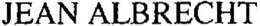 JEAN ALBRECHT trademark