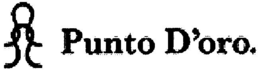 PUNTO D'ORO. trademark