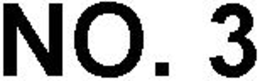 NO. 3 trademark