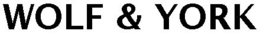 WOLF & YORK trademark