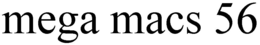 MEGA MACS 56 trademark