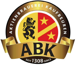 ABK AKTIENBRAUEREI KAUFBEUREN SEIT SINCE 1308 trademark
