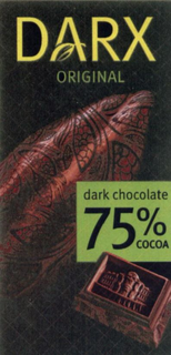 DARX ORIGINAL DARK CHOCOLATE 75% COCOA trademark