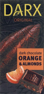 DARX ORIGINAL DARK CHOCOLATE ORANGE & ALMONDS trademark