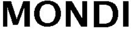 MONDI trademark