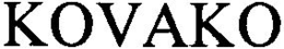 KOVAKO trademark
