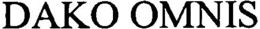 DAKO OMNIS trademark
