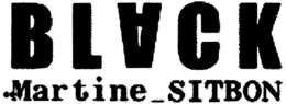 BLACK MARTINE_SITBON trademark