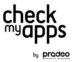 CHECK MY APPS BY PRADEO SECURITY SYSTEMS trademark