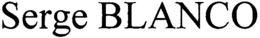 SERGE BLANCO trademark