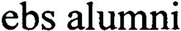 EBS ALUMNI trademark