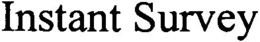 INSTANT SURVEY trademark