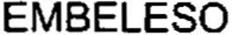 EMBELESO trademark