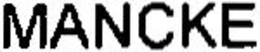 MANCKE trademark