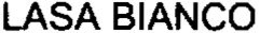LASA BIANCO trademark