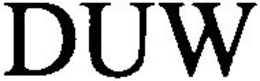 DUW trademark