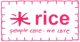 RICE PEOPLE CARE - WE CARE trademark