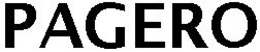 PAGERO trademark