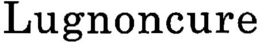 LUGNONCURE trademark