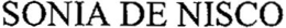 SONIA DE NISCO trademark