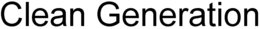 CLEAN GENERATION trademark