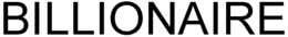 BILLIONAIRE trademark