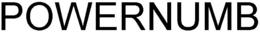 POWERNUMB trademark