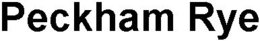 PECKHAM RYE trademark