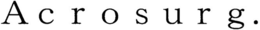 ACROSURG. trademark