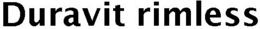 DURAVIT RIMLESS trademark