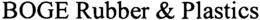 BOGE RUBBER & PLASTICS trademark