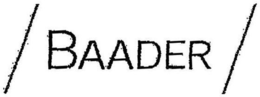 BAADER trademark