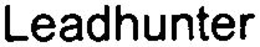 LEADHUNTER trademark