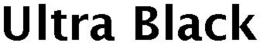 ULTRA BLACK trademark
