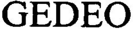 GEDEO trademark