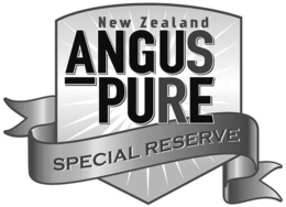 NEW ZEALAND ANGUS PURE SPECIAL RESERVE trademark