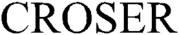 CROSER trademark