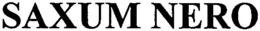 SAXUM NERO trademark