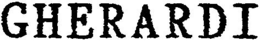 GHERARDI trademark