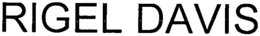 RIGEL DAVIS trademark